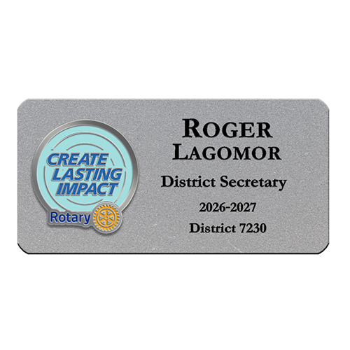 2026-27 Theme Mini Engraved Plastic Badge - 3