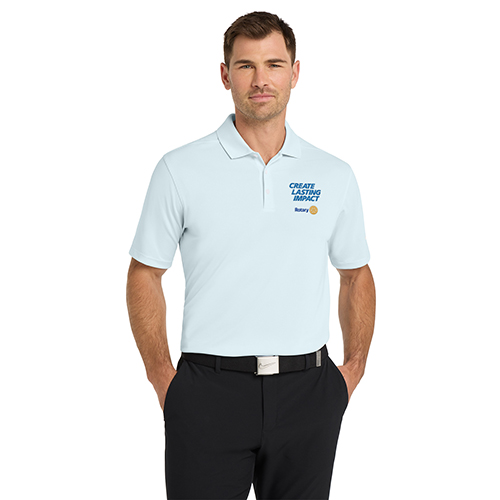 2026-27 Message Men's Blue Nike Golf Polo