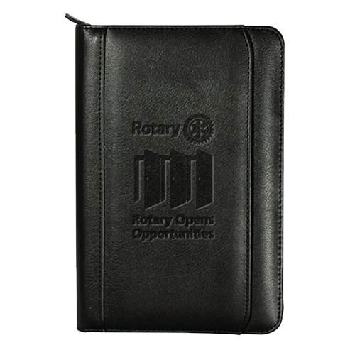 Rotary 2020-2021  Theme Junior w/ Zipper Closure Portfolio