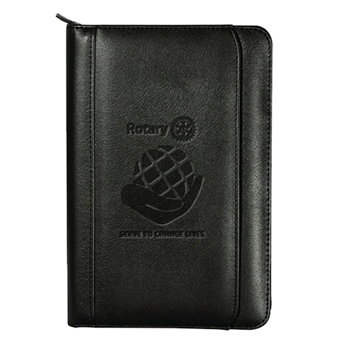 Rotary 2021-2022  Theme Junior w/ Zipper Closure Portfolio