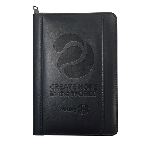 Rotary 2023-2024  Theme Junior w/ Zipper Closure Portfolio