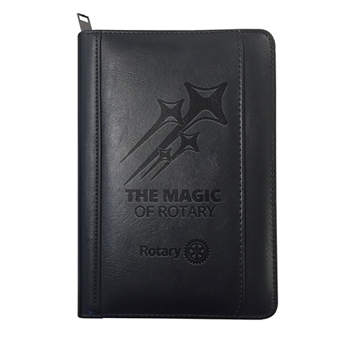 Rotary 2024-2025  Theme Junior w/ Zipper Closure Portfolio