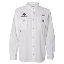 Columbia Ladies PFG S/S: White