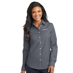 P/A Ladies Button Up Shirt: Black