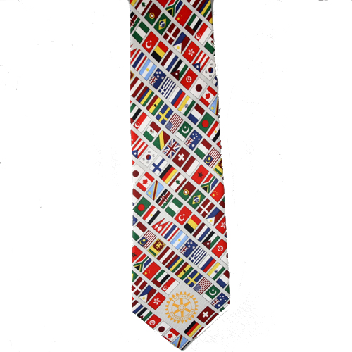 Rotary INTERNATIONAL FLAGS TIE