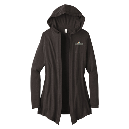 Rotary Ladies' District Perfect Tri Hooded Cardigan - Black