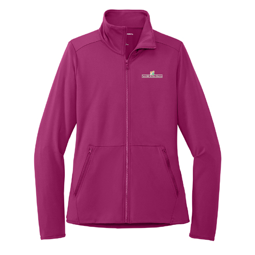 Rotary Ladies PA Accord Stretch Fleece Full-Zip - Wine