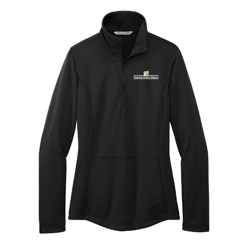 Rotary Ladies' PA Smooth Fleece 1/4 Zip - Black