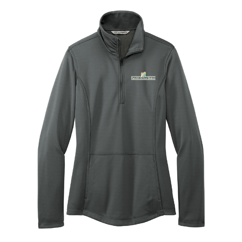 Rotary Ladies' PA Smooth Fleece 1/4 Zip - Grey