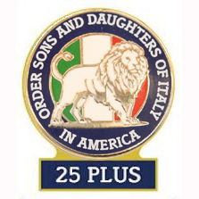 Rotary Order Sons and Daughters of Italy in America 25 PLUS Pin