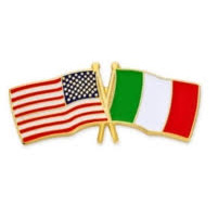 Rotary Order Sons and Daughters of Italy in America USA/Italy Flag Pin