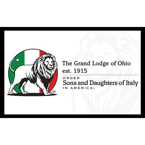 Order Sons and Daughters of Italy in America Grand Lodge Custom Satin Banner