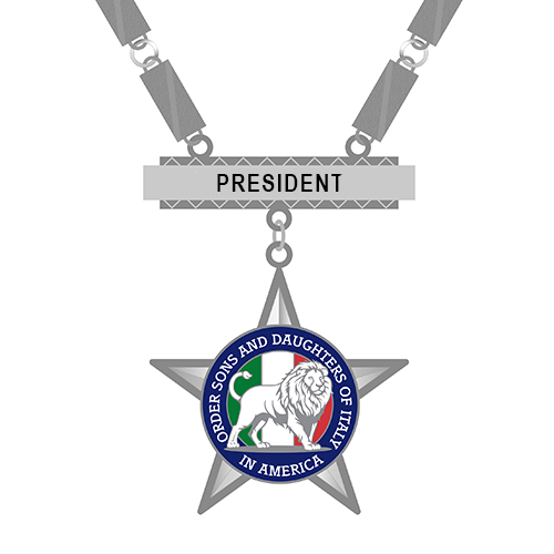Rotary Order Sons and Daughters of Italy in America Silver Local Lodge Regalia