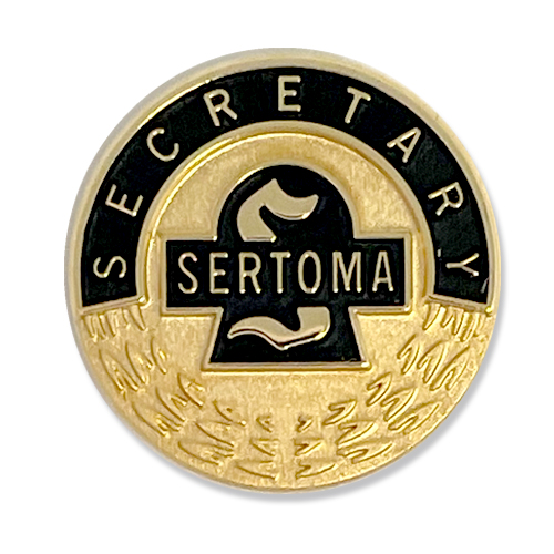 Sertoma Club Secretary Lapel Pin
