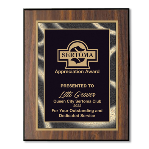 Appreciation Award Plaque