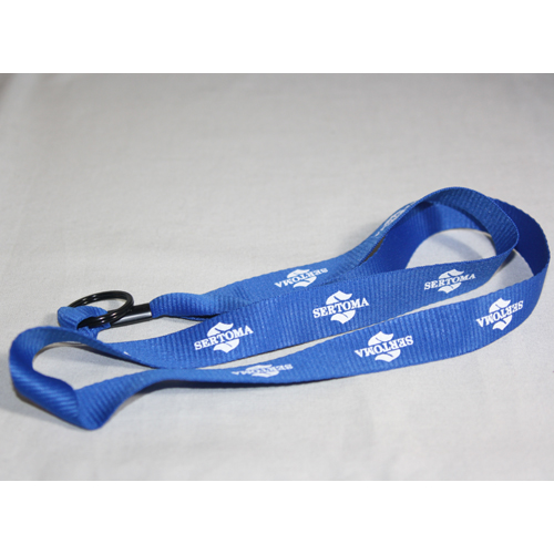 Rotary ROYAL BLUE W/BLACK METAL SPLIT RING LANYARD