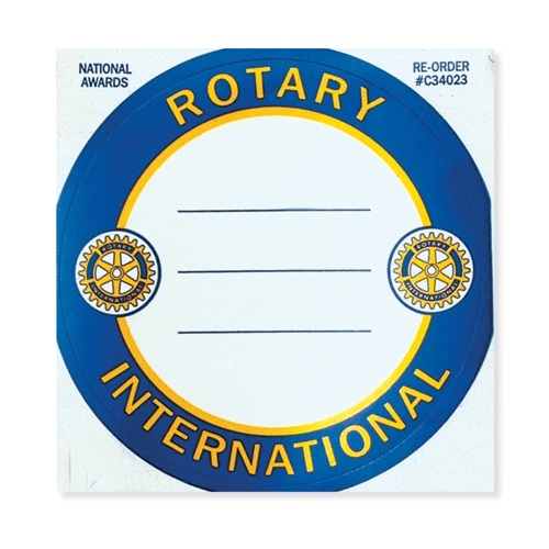 Rotary Temporary Member Badge Rotary Club Supplies Russell Hampton