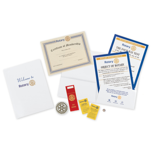Rotary New Member Kit without 4Way Test Coin Rotary Club Supplies