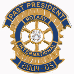 Rotary Past President Pin - 2004-05 w/ .15c CZ