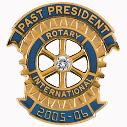 Rotary Past President Pin - 2005-06 w/ .08c Diamond