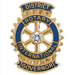 Rotary District Governor Pin - .10c Diamond