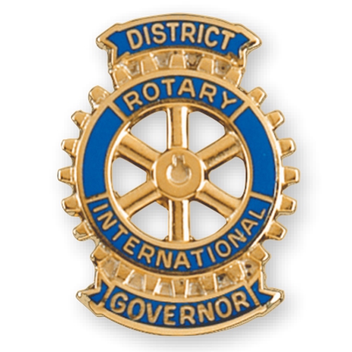 Rotary District Governor Pin - Gold Filled