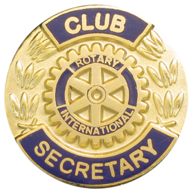 Rotary Secretary Pin