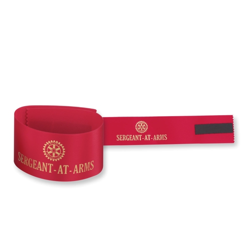 Rotary Sergeant-at-Arms Arm Band/Red